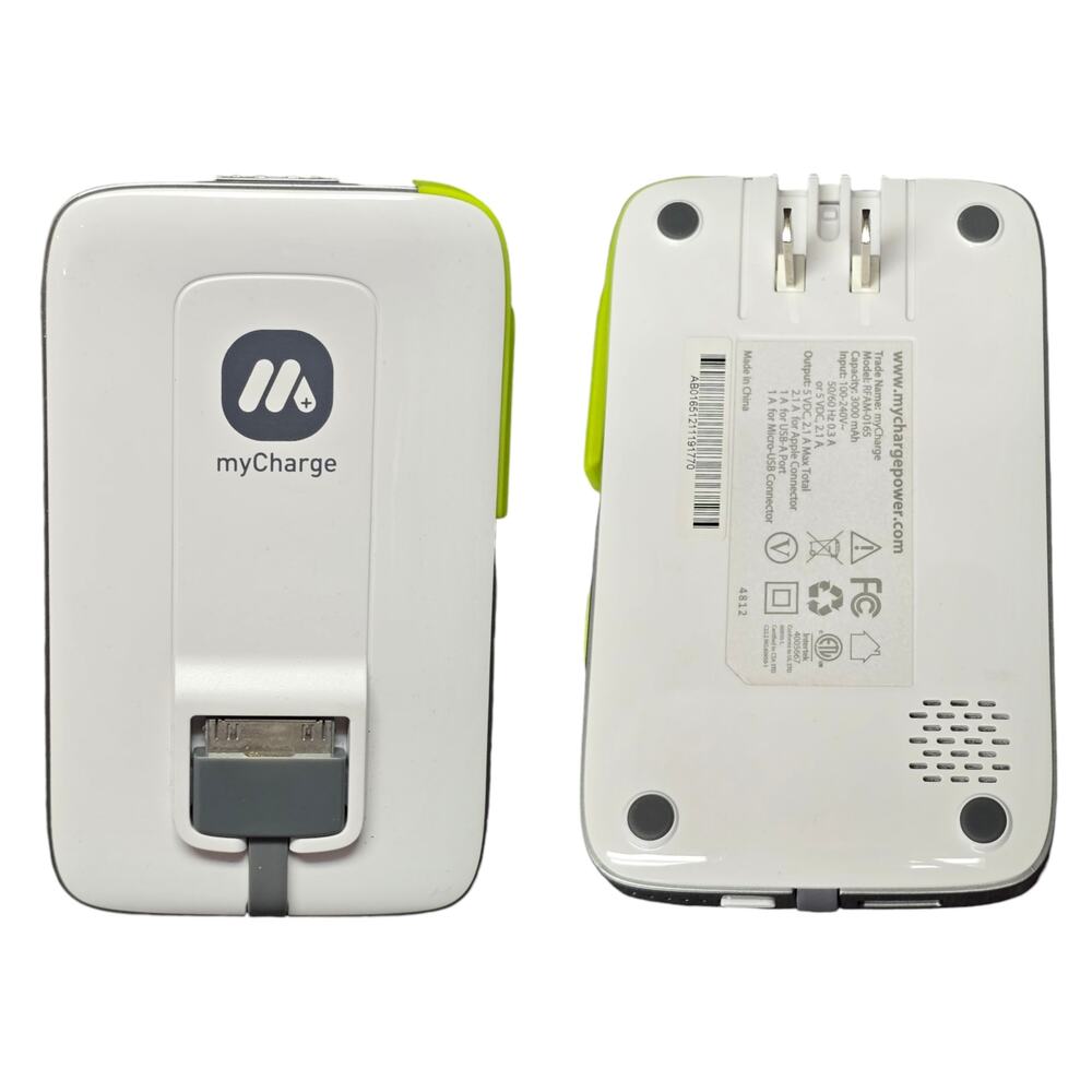 myCharge RFAM-0165 Portable Charger 3000 mAh Rechargeable Power Bank Electronics